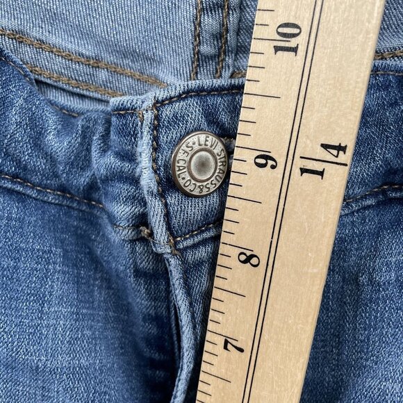 Levi's 711 Jeans Womens 16 W Blue Skinny Mid Rise Denim - Picture 5 of 9